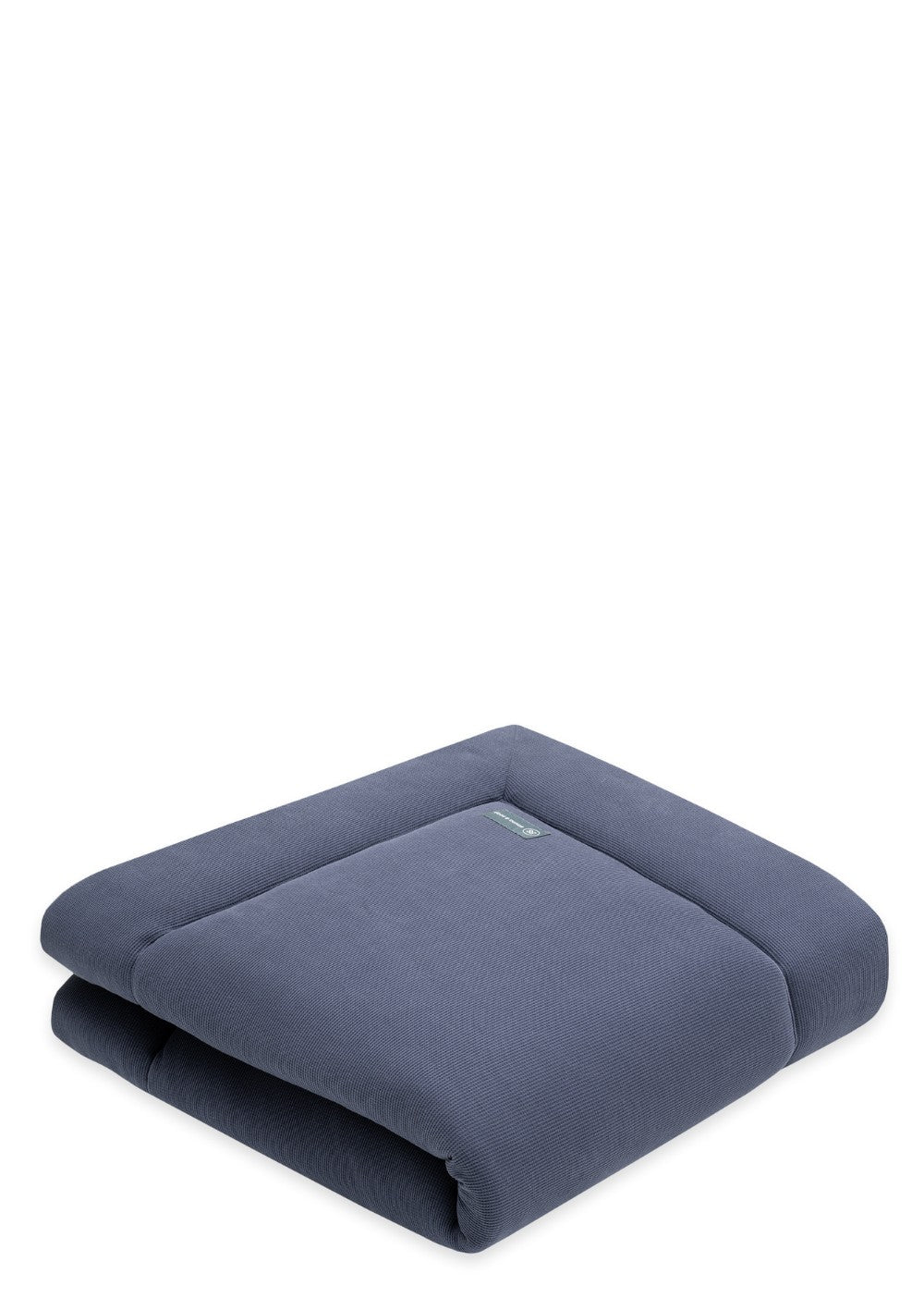 emma & noah Krabbeldecke Mini Piqué Essential Blau 120 x 120 cm