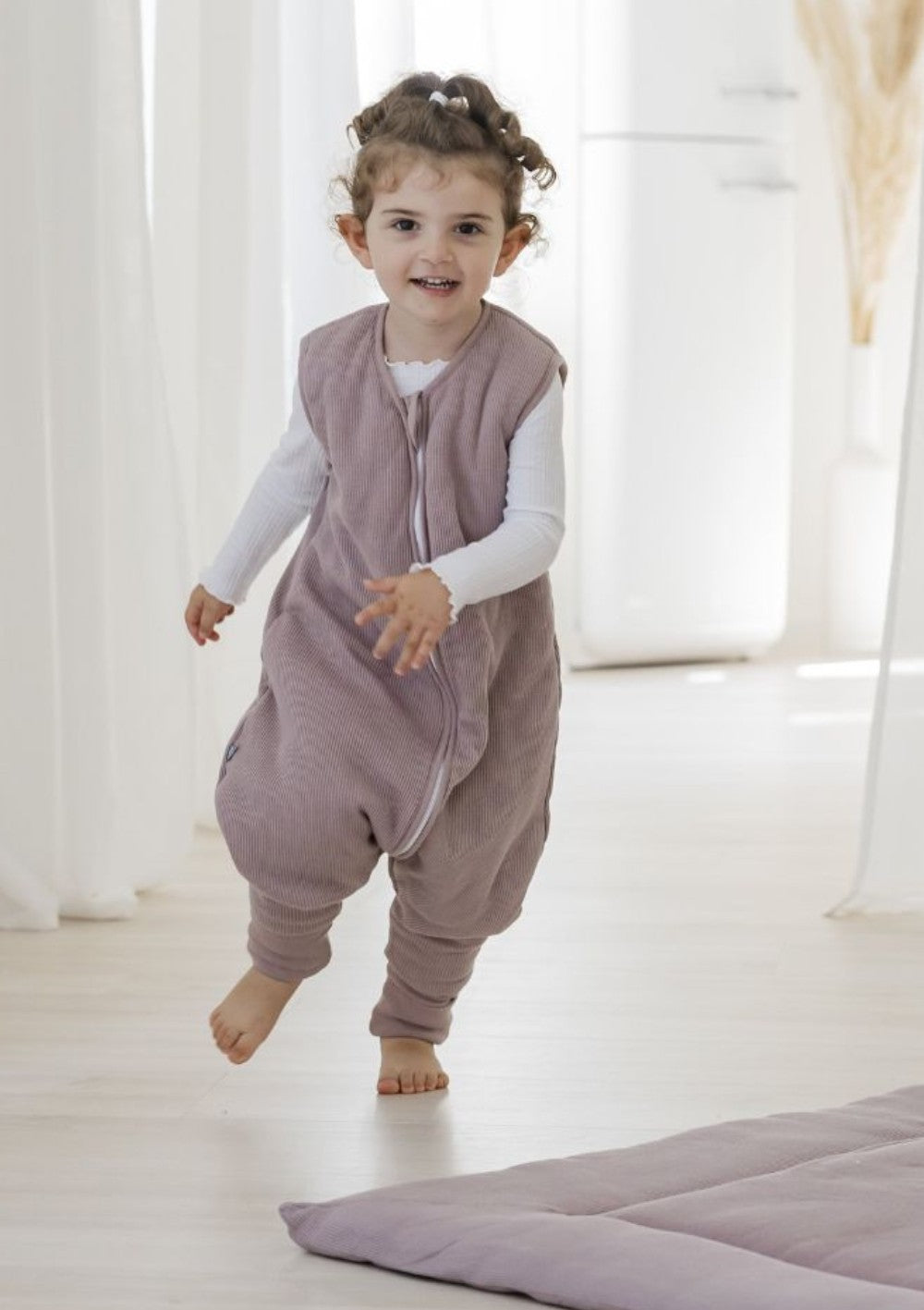 emma & noah Schlafsack mit Umschlag-Fuß 2,5 TOG Essential Berry