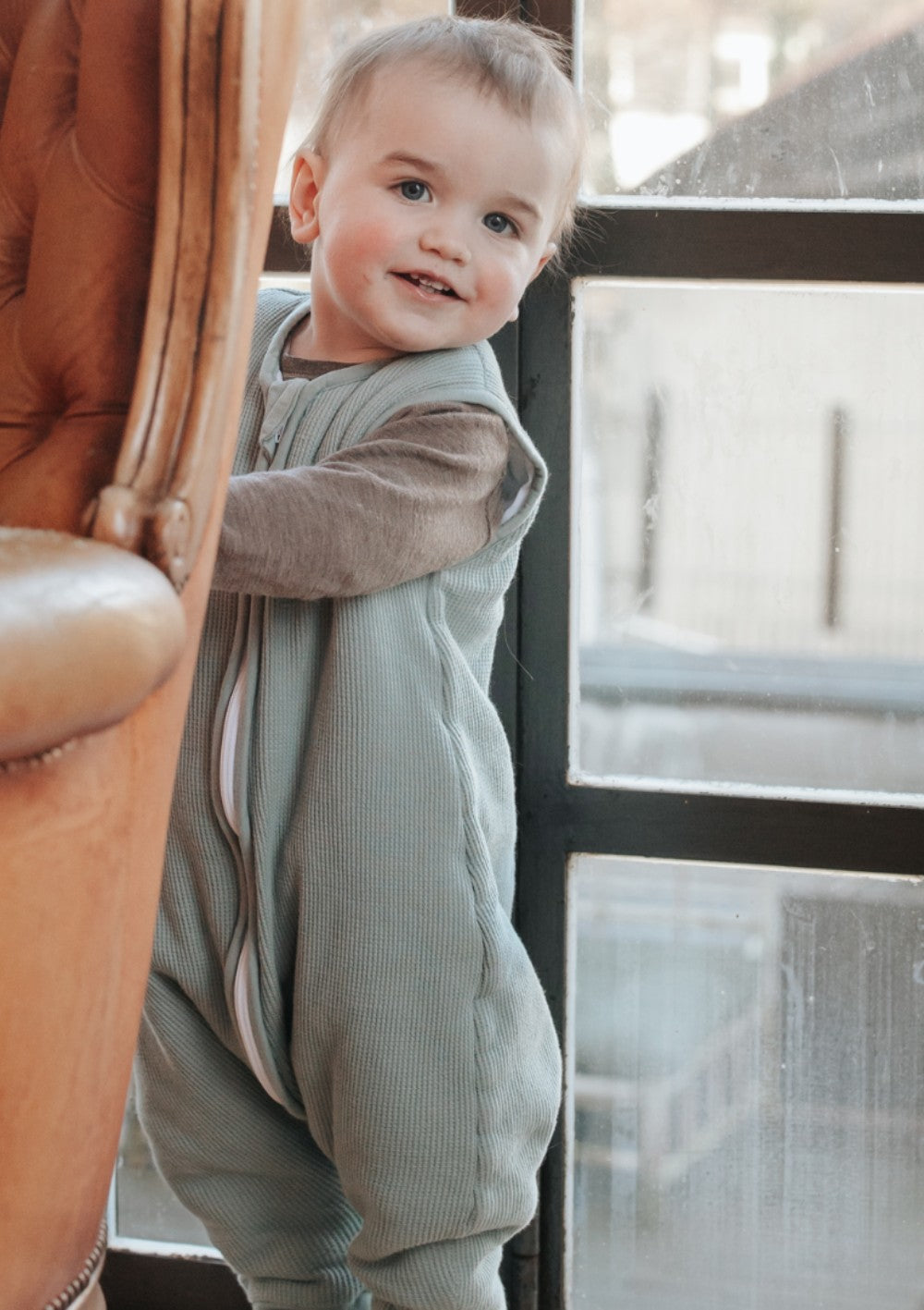 emma & noah Schlafsack mit Umschlag-Fuß 2,5 TOG Essential Mint