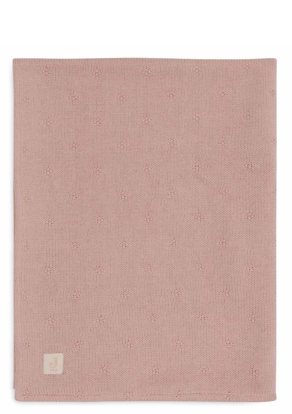 Jollein Decke 'Cosy Knit' Wild Rose / Velvet 100 x 75 cm