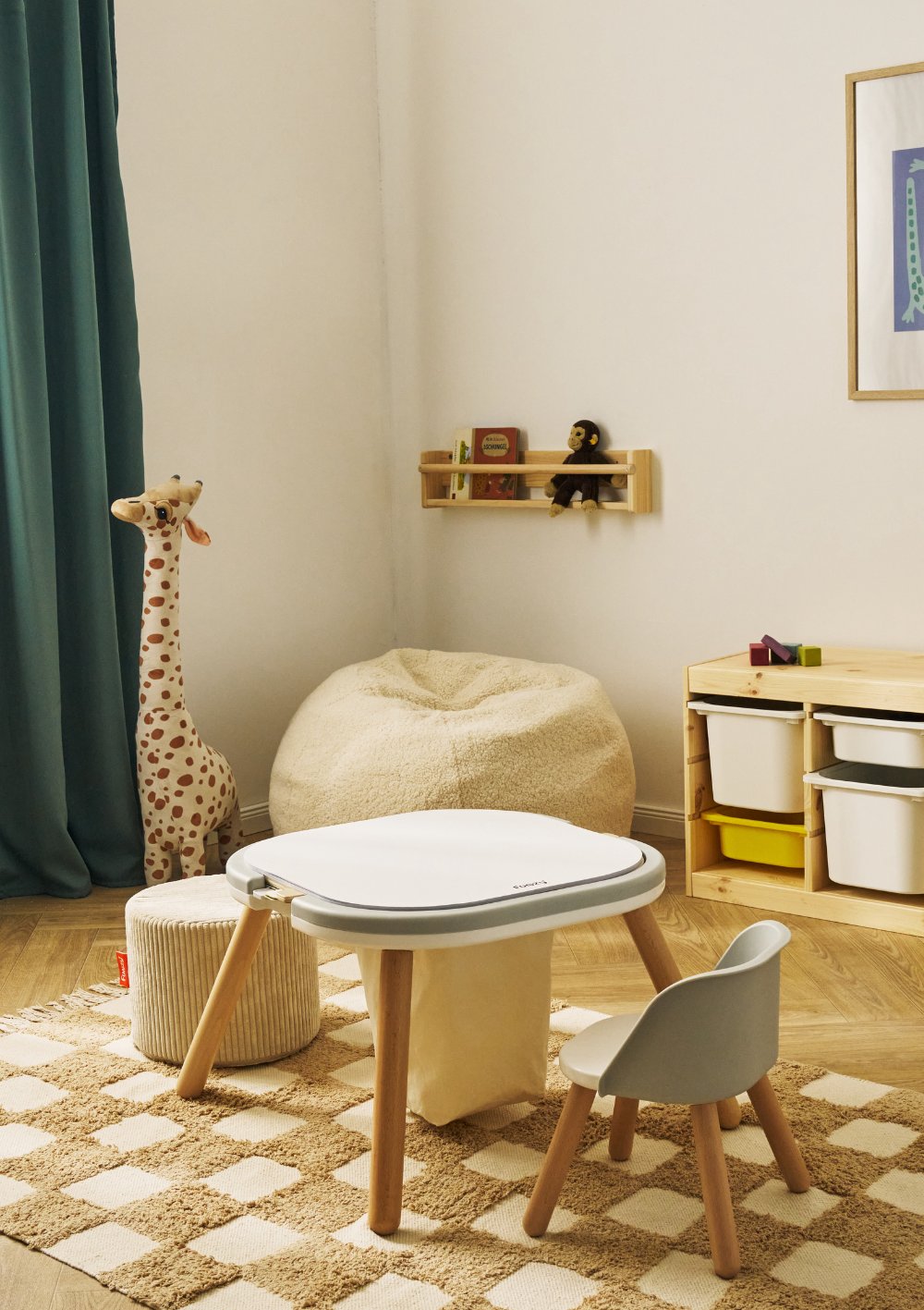 Funzy Spieltisch Graphit Grau