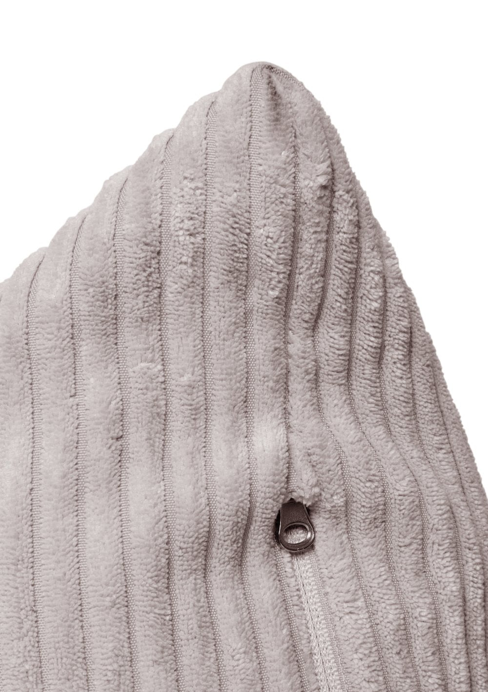 Funzy Lounger Sitzsack Cord Koala Grau – verdeckter Reißverschluss