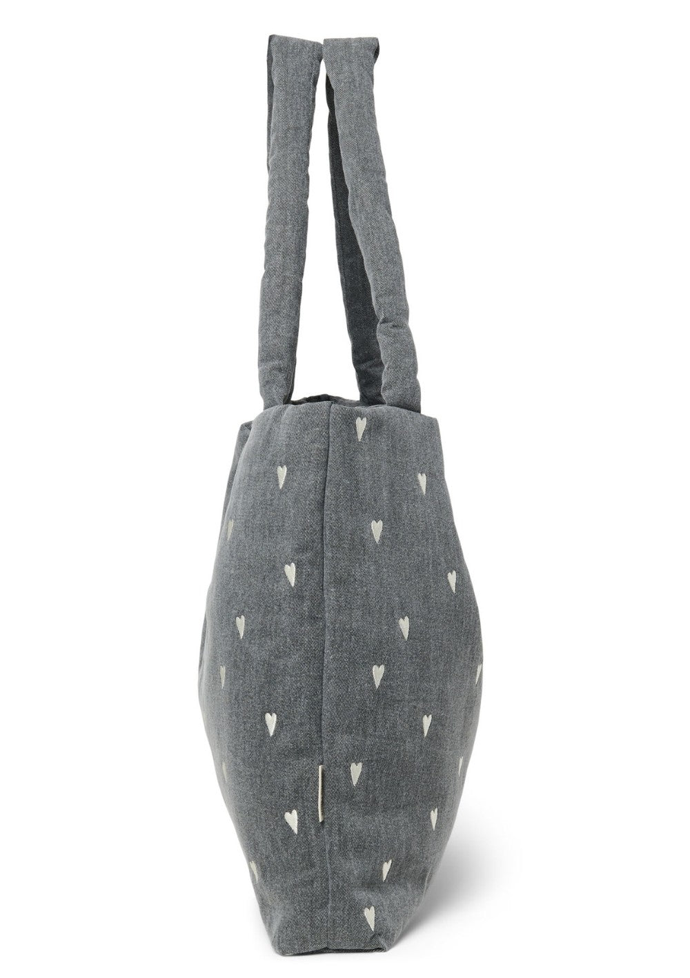 Studio Noos Tasche 'Grey Denim Mom-Bag' Hearts
