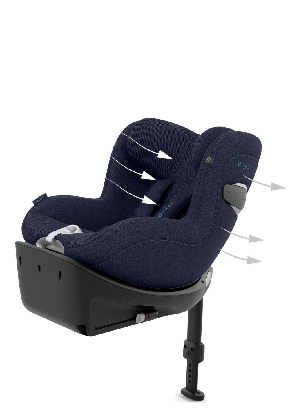 Cybex Kindersitz 'Sirona Ti i-Size PLUS' Nautical Blue mit Belüftungssystem