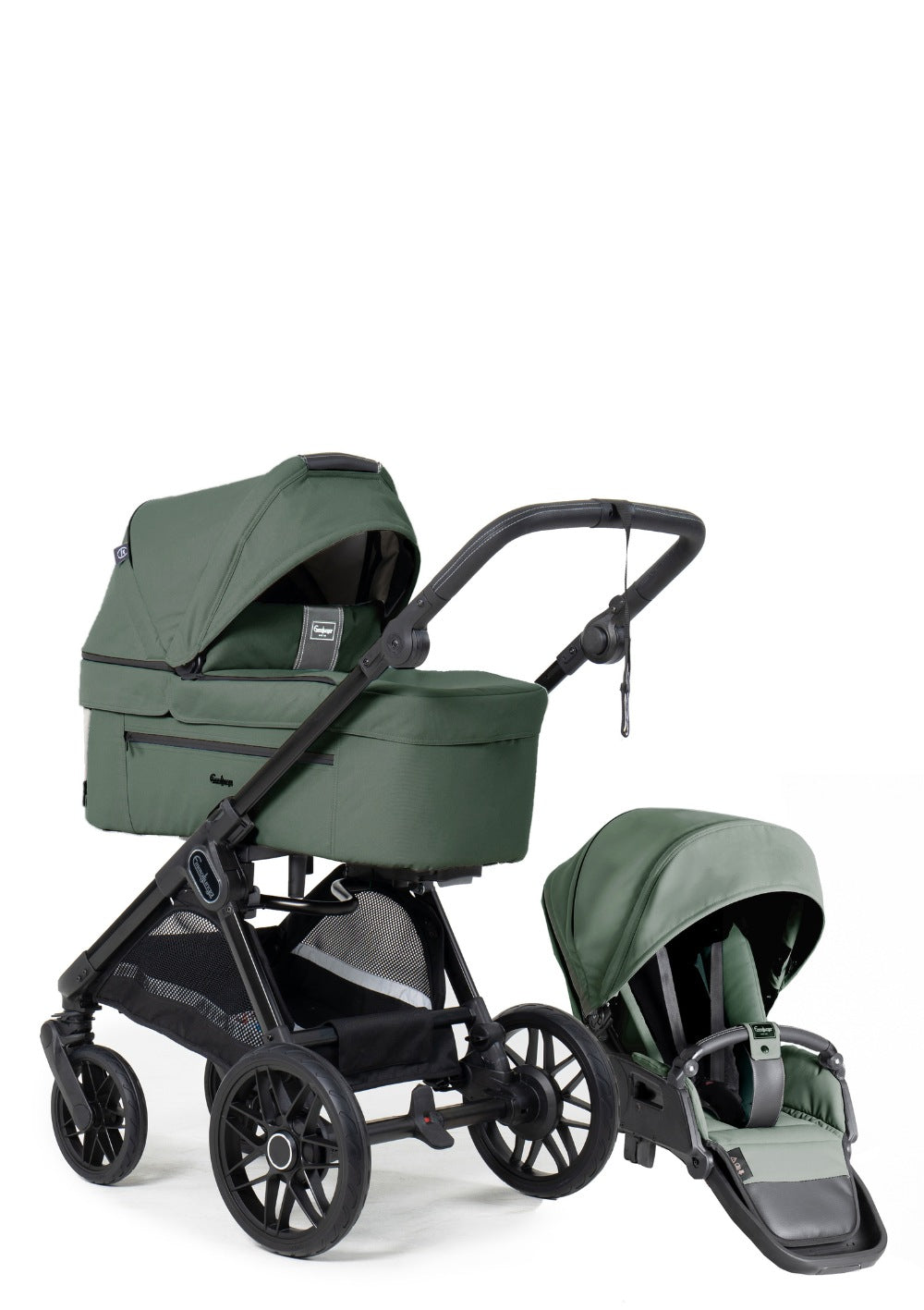 Emmaljunga Kinderwagen-Set 'SENTO PRO FLAT+' Urban Green