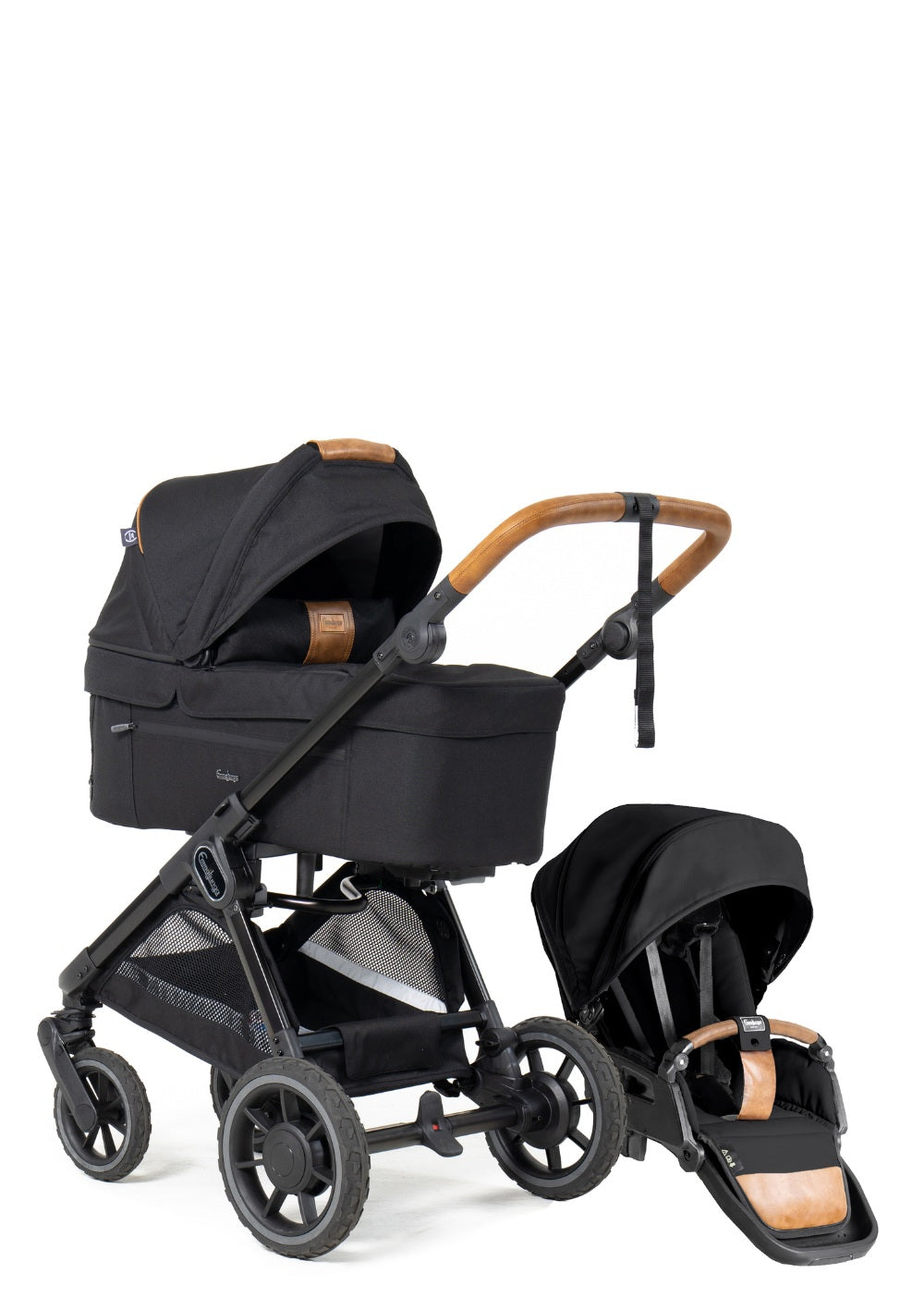 Emmaljunga Kinderwagen 'SENTO FLAT+' Outdoor Black