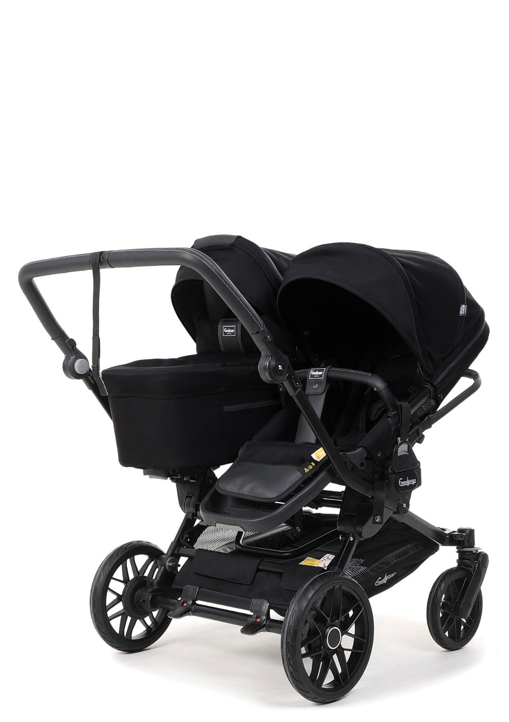 Emmaljunga Geschwisterwagen 'Double SENTO ERGO+' Urban Black