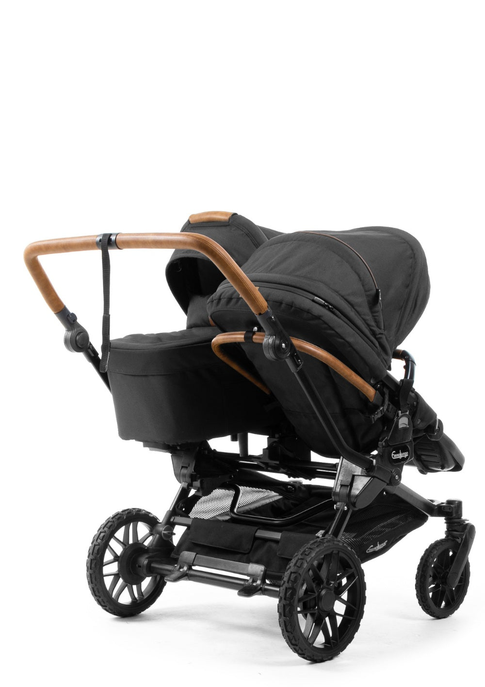 Emmaljunga Geschwisterwagen 'Double SENTO ERGO+' Outdoor Black