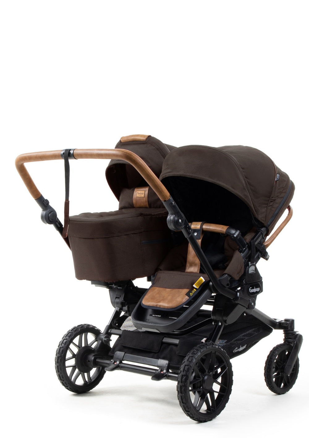 Emmaljunga Geschwisterwagen 'Double SENTO ERGO+' Outdoor Brown