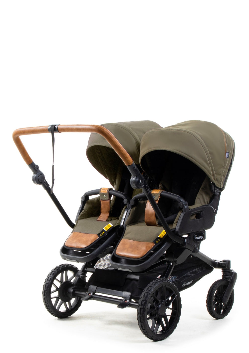 Emmaljunga Geschwisterwagen 'Double SENTO FLAT+' Outdoor Olive
