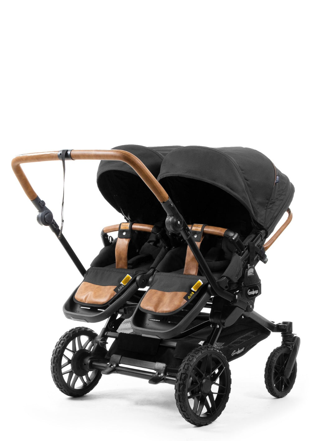 Emmaljunga Zwillingskinderwagen 'Double SENTO ERGO+' Outdoor Black