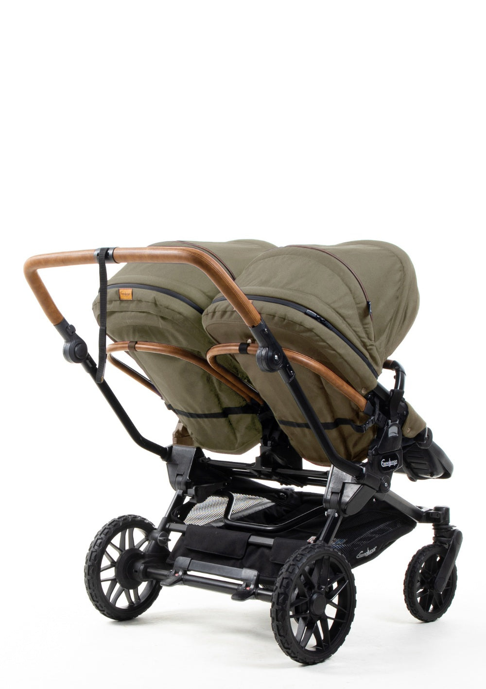 Emmaljunga Zwillingskinderwagen 'Double SENTO ERGO+' Outdoor Olive