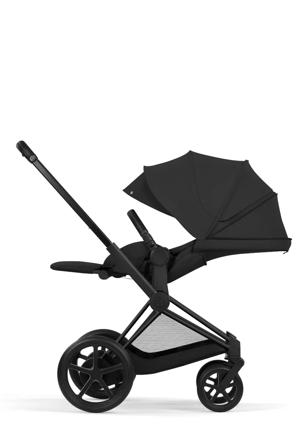 Cybex Kinderwagen-Set 'e-Priam Comfort' Sepia Black (Matt Black Frame)