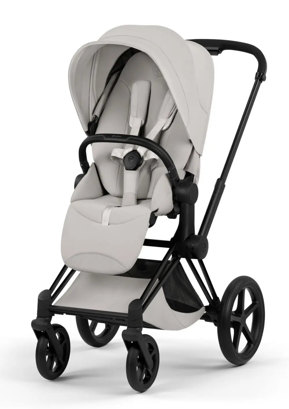 Cybex Kinderwagen-Set 'Priam Style' City Grey (Frame Matt Black)