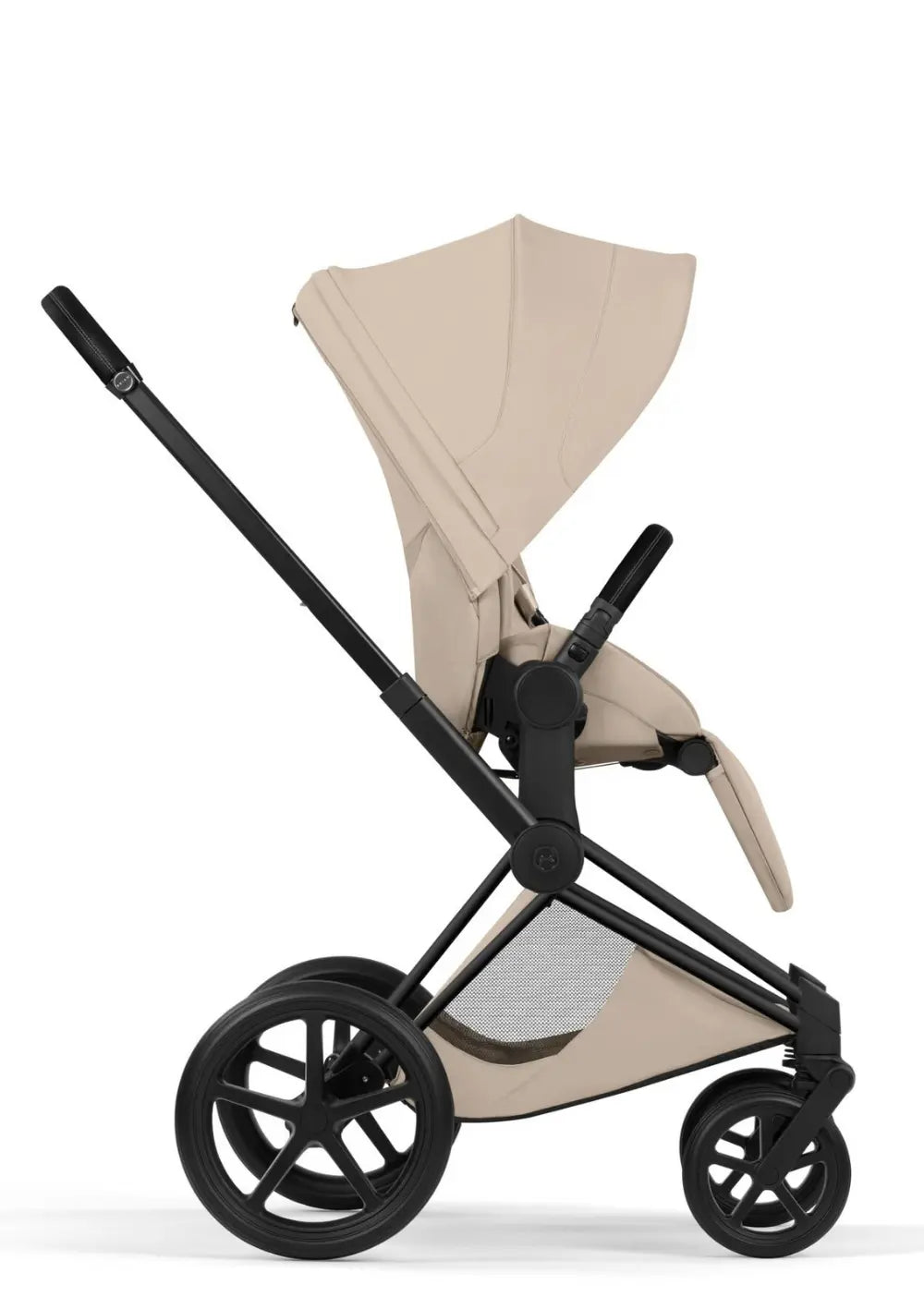 Cybex Kinderwagen-Set 'Priam Style' Cozy Beige (Frame Matt Black)