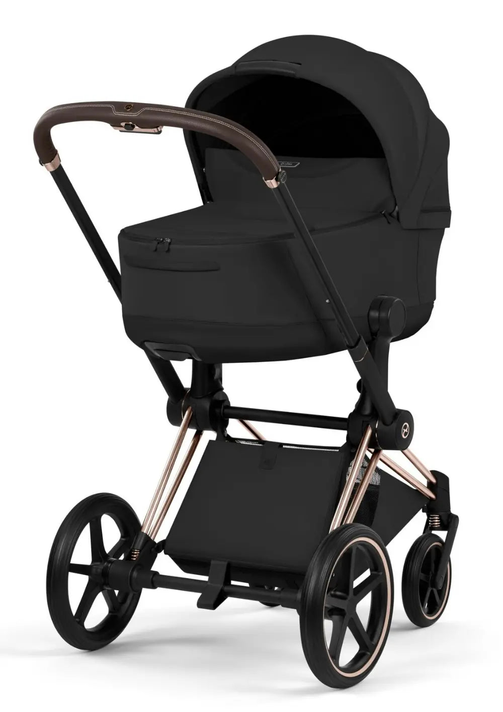 Cybex Kinderwagen-Set 'Priam Style' Sepia Black (Frame Roségold)