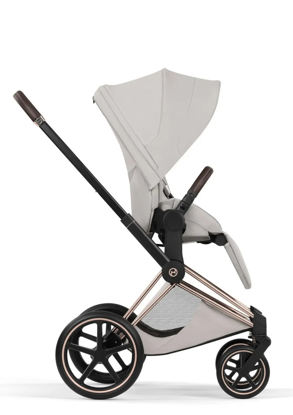 Cybex Kinderwagen-Set 'Priam Style' City Grey (Frame Roségold)