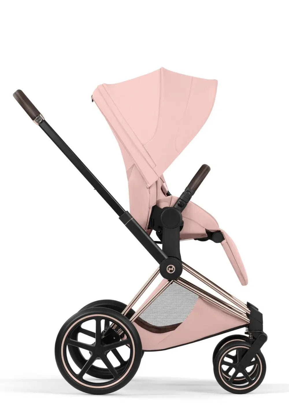 Cybex Kinderwagen-Set 'Priam Style' Peach Pink (Frame Roségold)