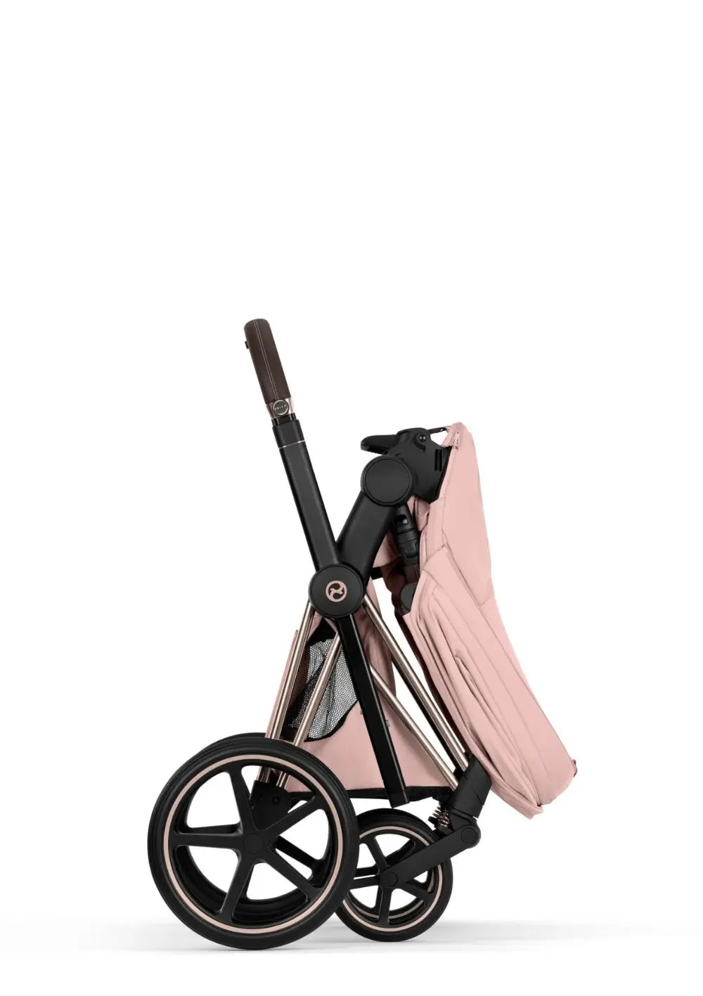 Cybex Kinderwagen-Set 'Priam Style' Peach Pink (Frame Roségold)
