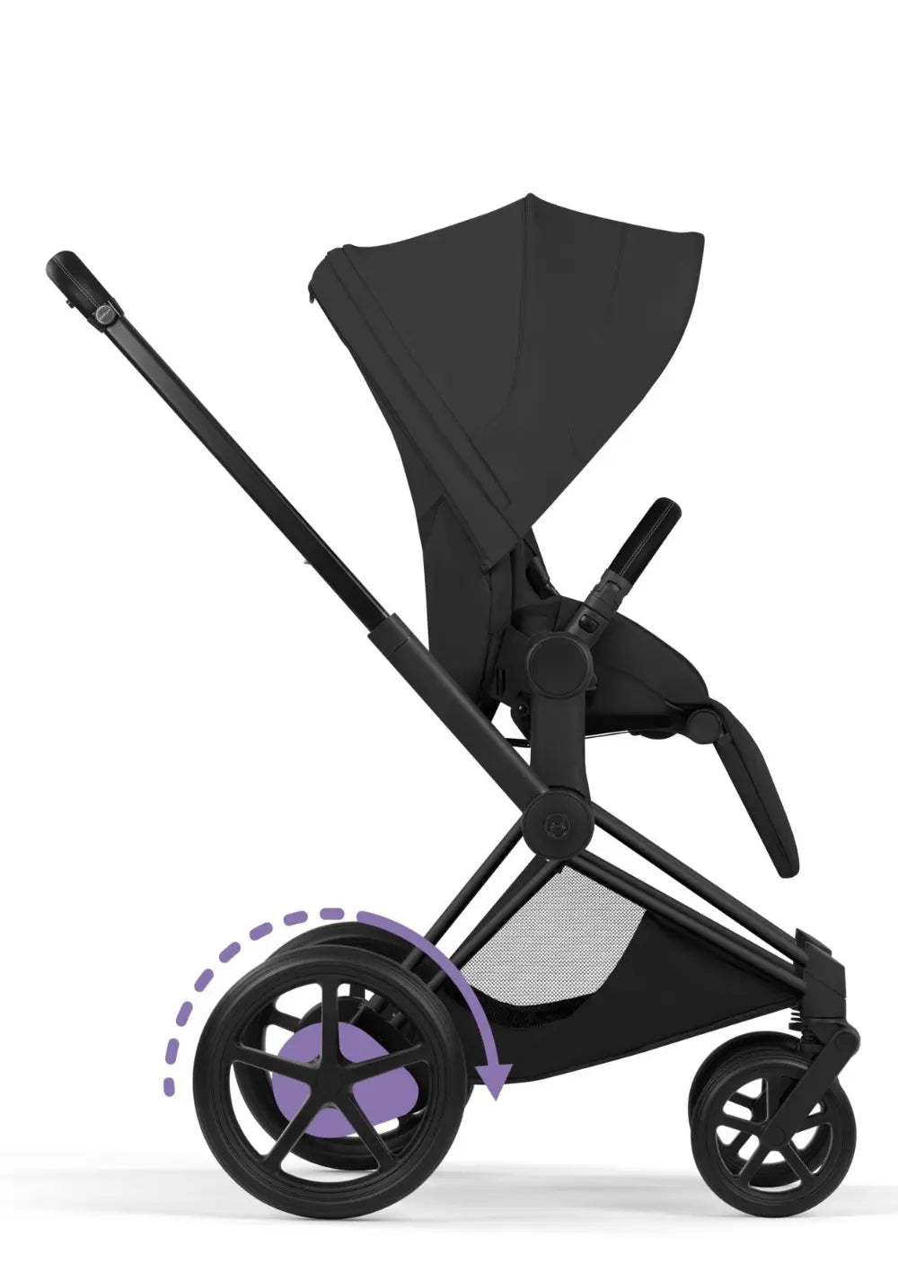 Cybex Kinderwagen-Set 'e-Priam Style' Sepia Black (Frame Matt Black)