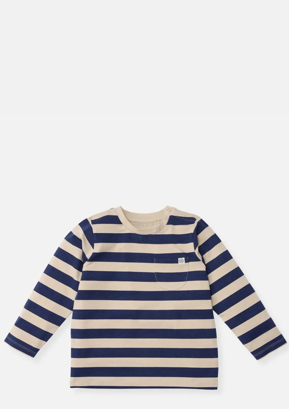 Cloby Langarmshirt UPF 50+ Navy/Sandy Stripe