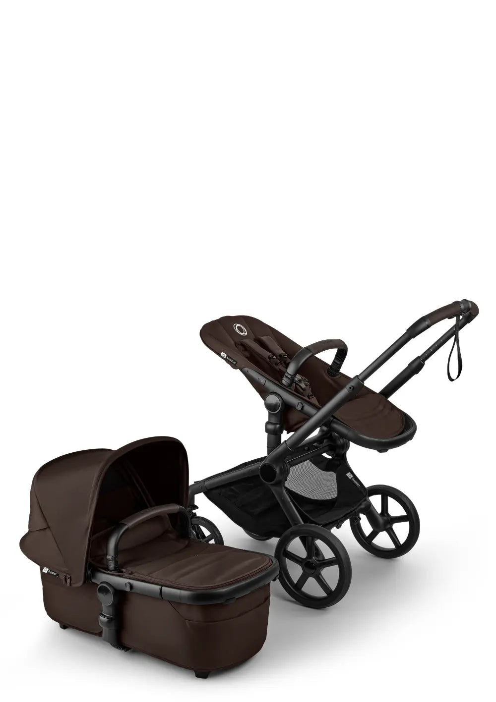 Bugaboo Fox 5 Renew Kinderwagen-Set Schwarz / Cocoa Brown