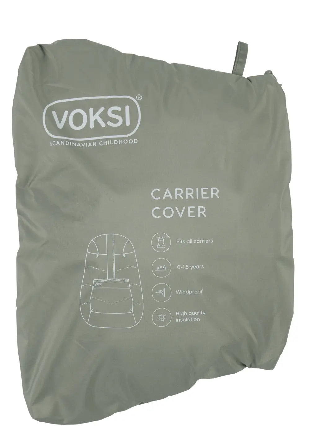Voksi Cover für Babytrage Meadow Green