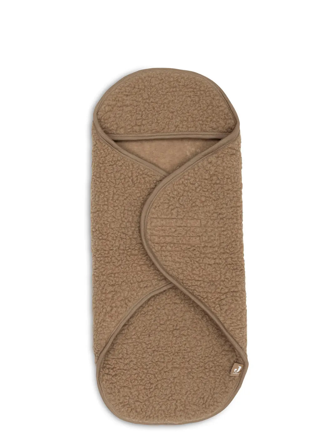 Jollein Merino Einschlagdecke für Babyschale 'Sherpa' Dark Hazel