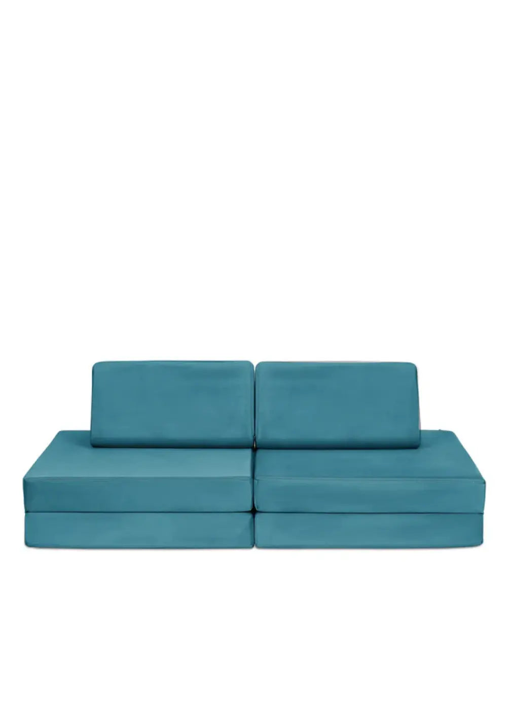 Funzy Mini Spielsofa Velours Dino Türkis