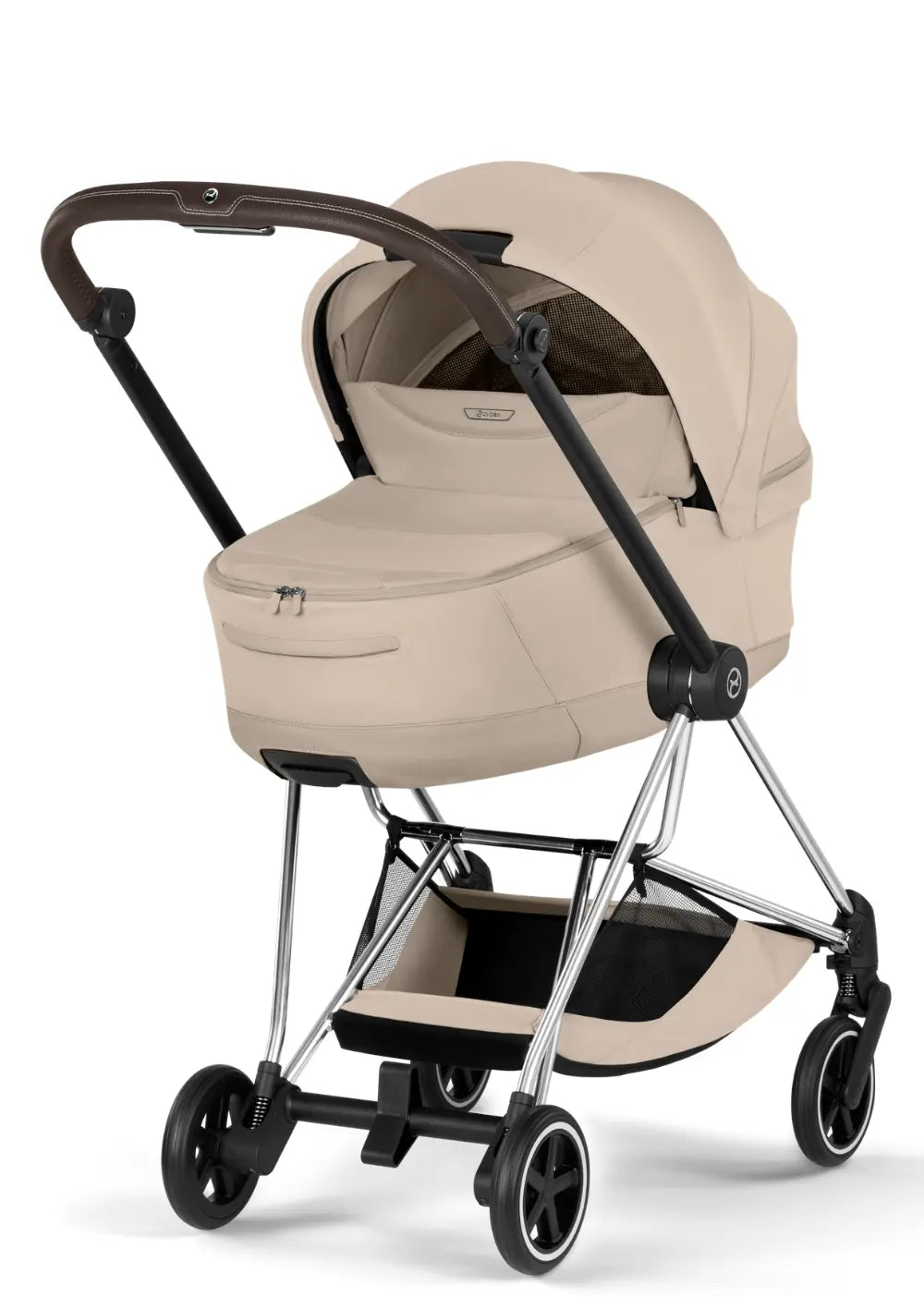 Cybex Kinderwagen-Set 'Mios' Cozy Beige / Chrome Brown Frame
