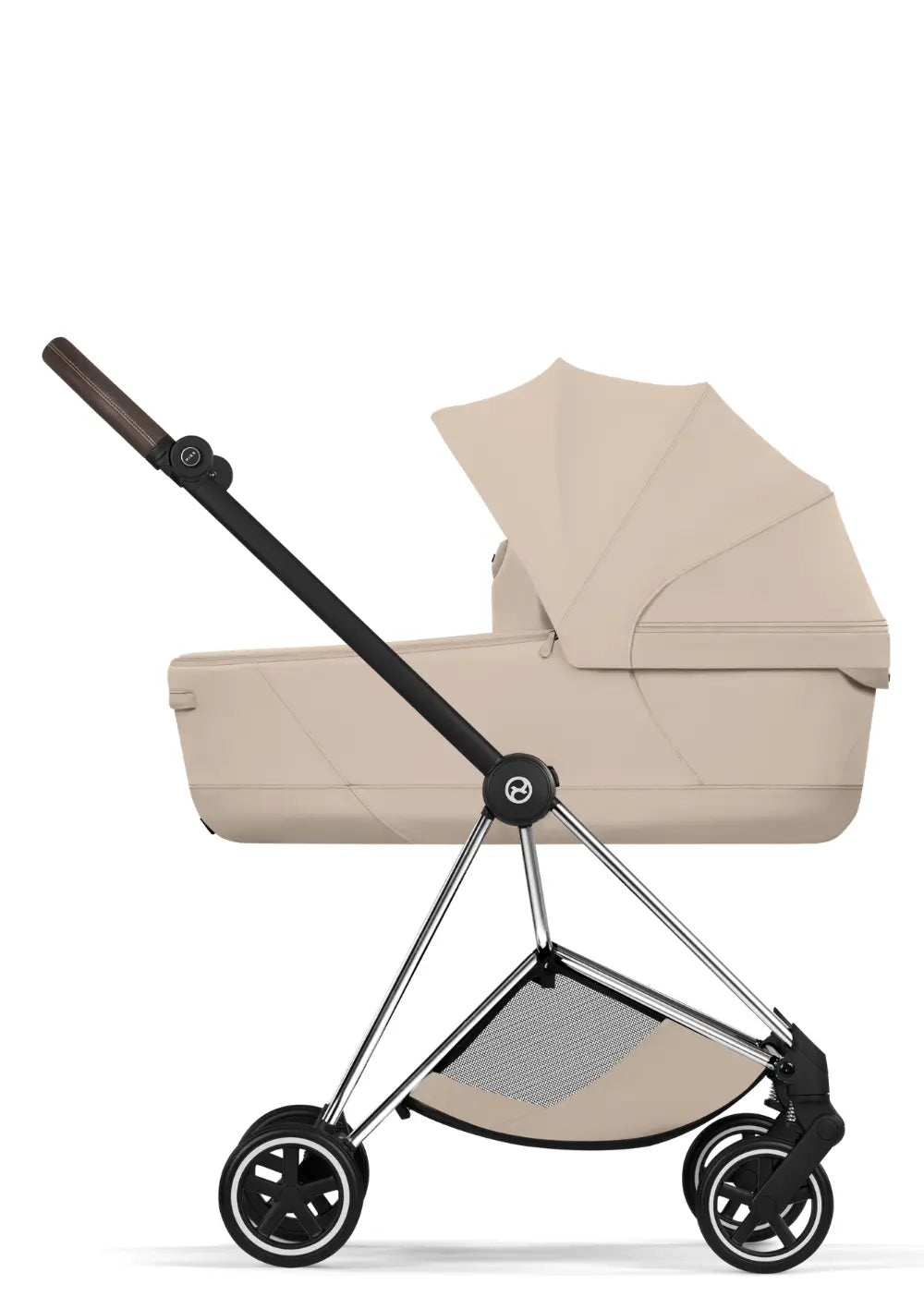 Cybex Kinderwagen-Set 'Mios' Cozy Beige / Chrome Brown Frame