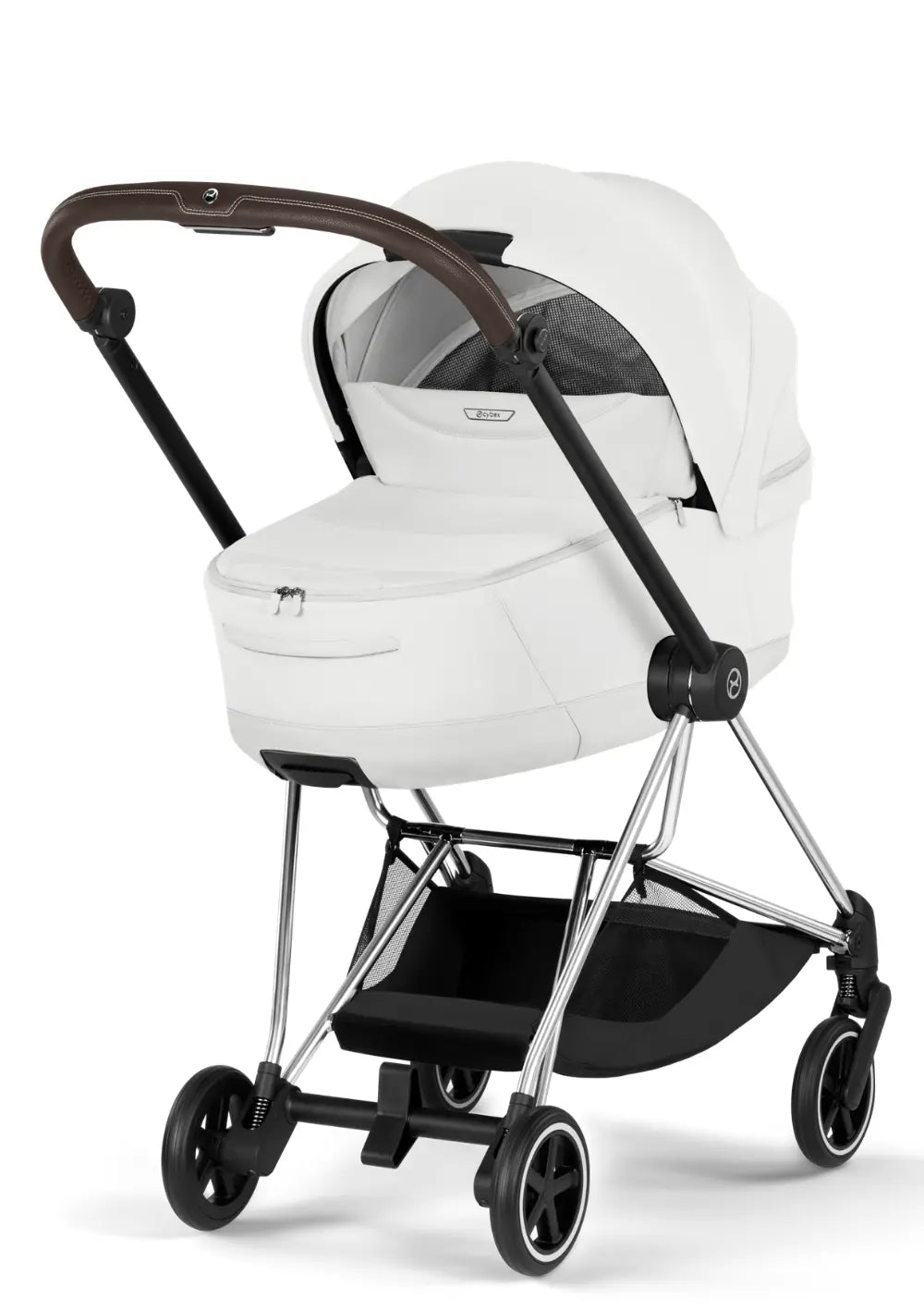 Cybex Kinderwagen-Set 'Mios' Off White / Chrome Brown Frame