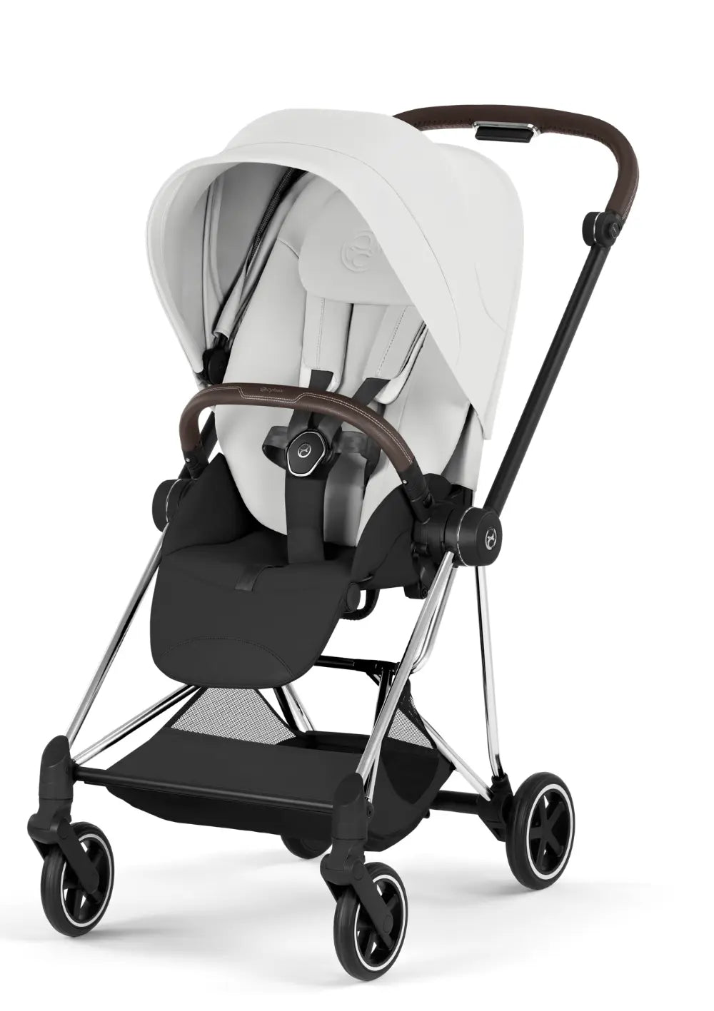 Cybex Kinderwagen-Set 'Mios' Off White / Chrome Brown Frame