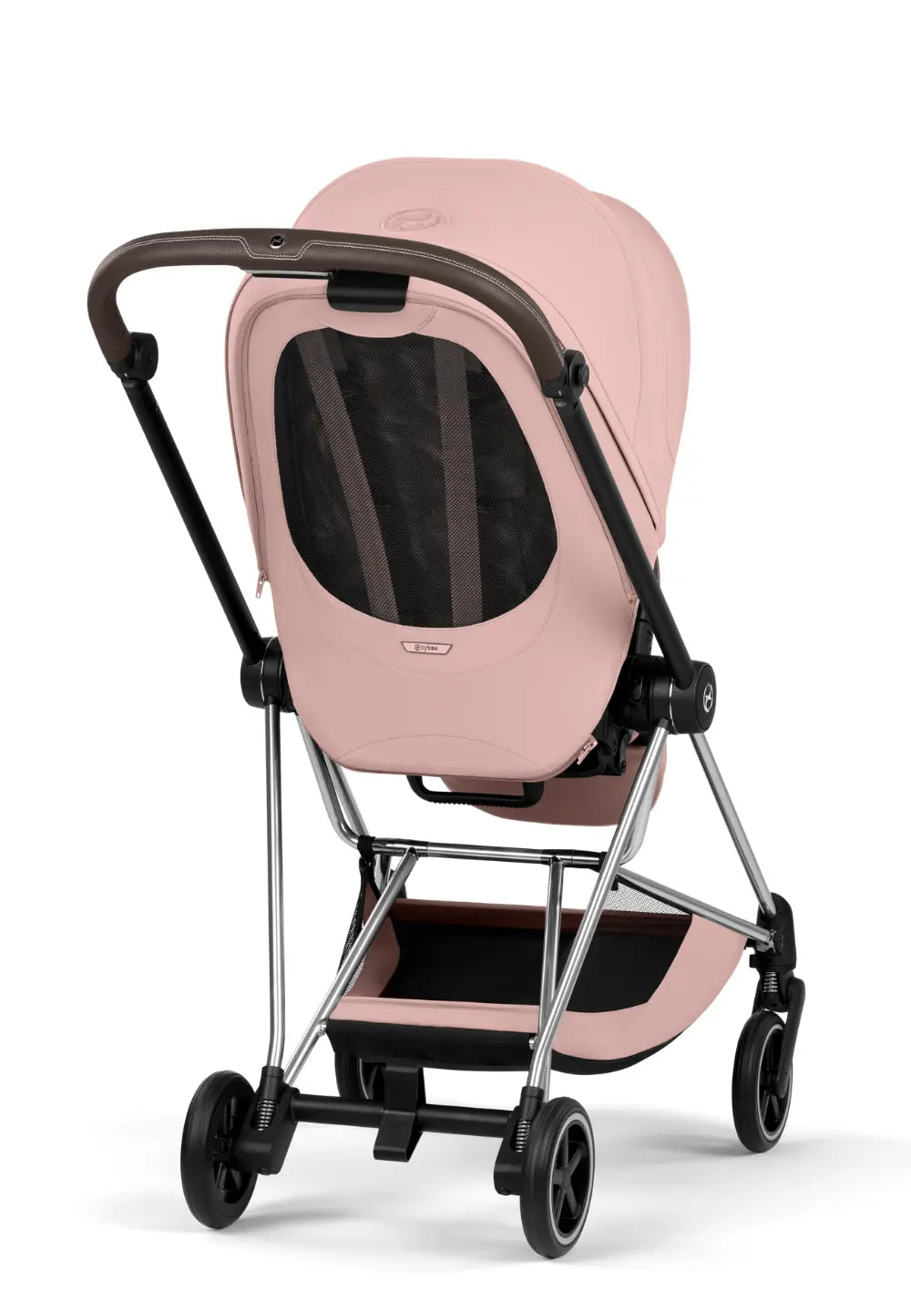 Cybex Kinderwagen-Set 'Mios' Peach Pink / Chrome Brown Frame