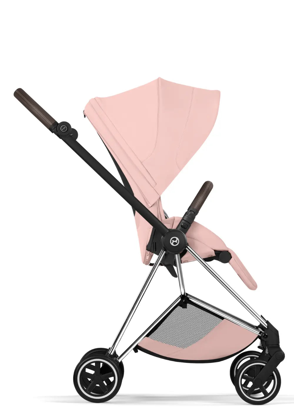 Cybex Kinderwagen-Set 'Mios' Peach Pink / Chrome Brown Frame