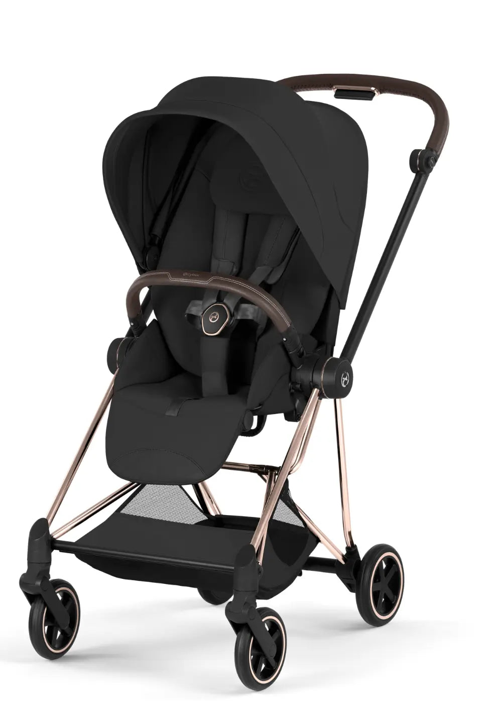 Cybex Kinderwagen-Set 'Mios' Sepia Black / Roségold Frame