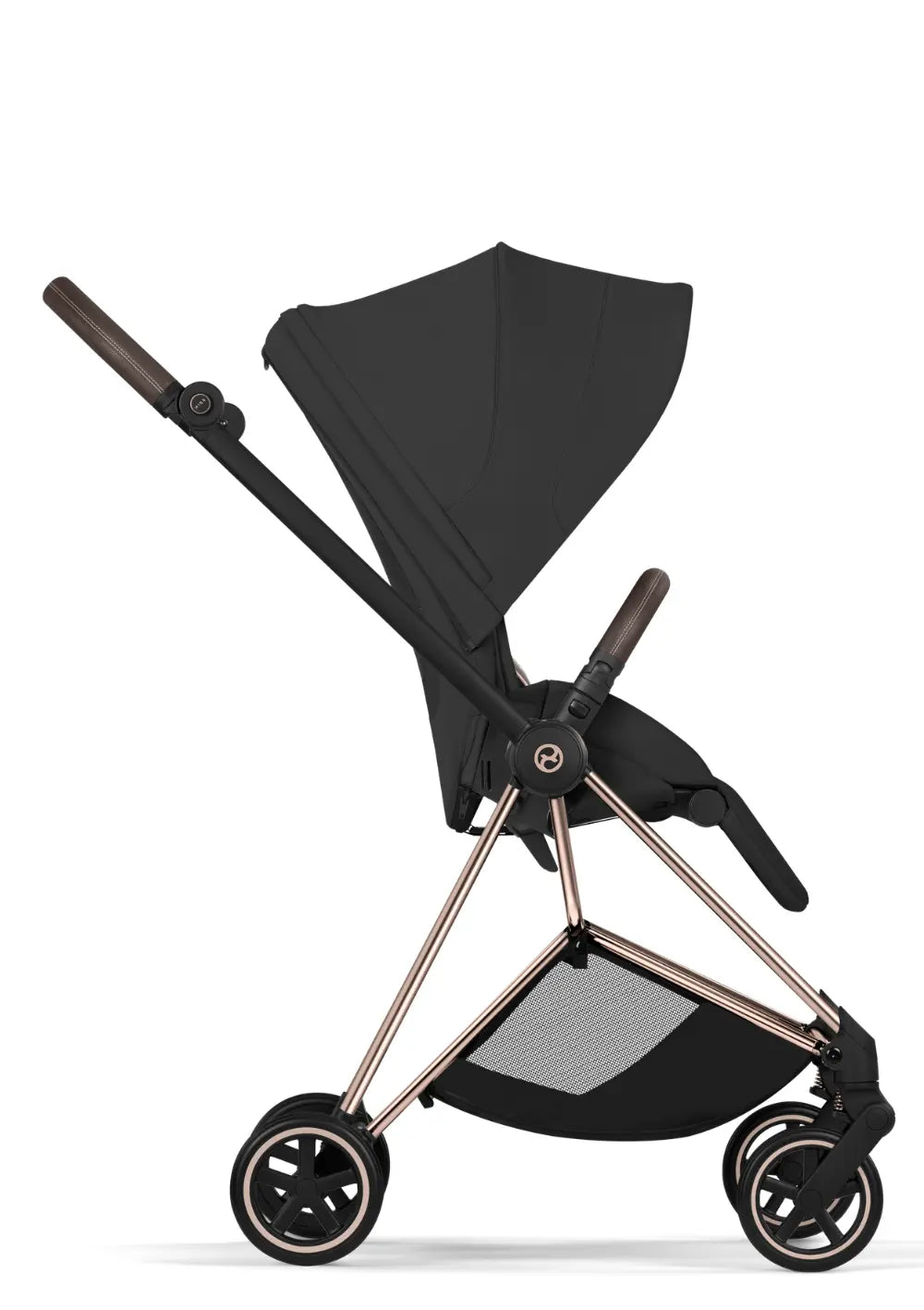 Cybex Kinderwagen-Set 'Mios' Sepia Black / Roségold Frame