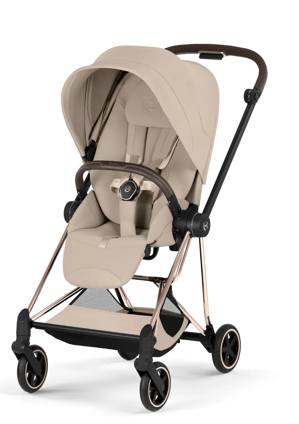 Cybex Kinderwagen-Set 'Mios' Cozy Beige / Roségold Frame