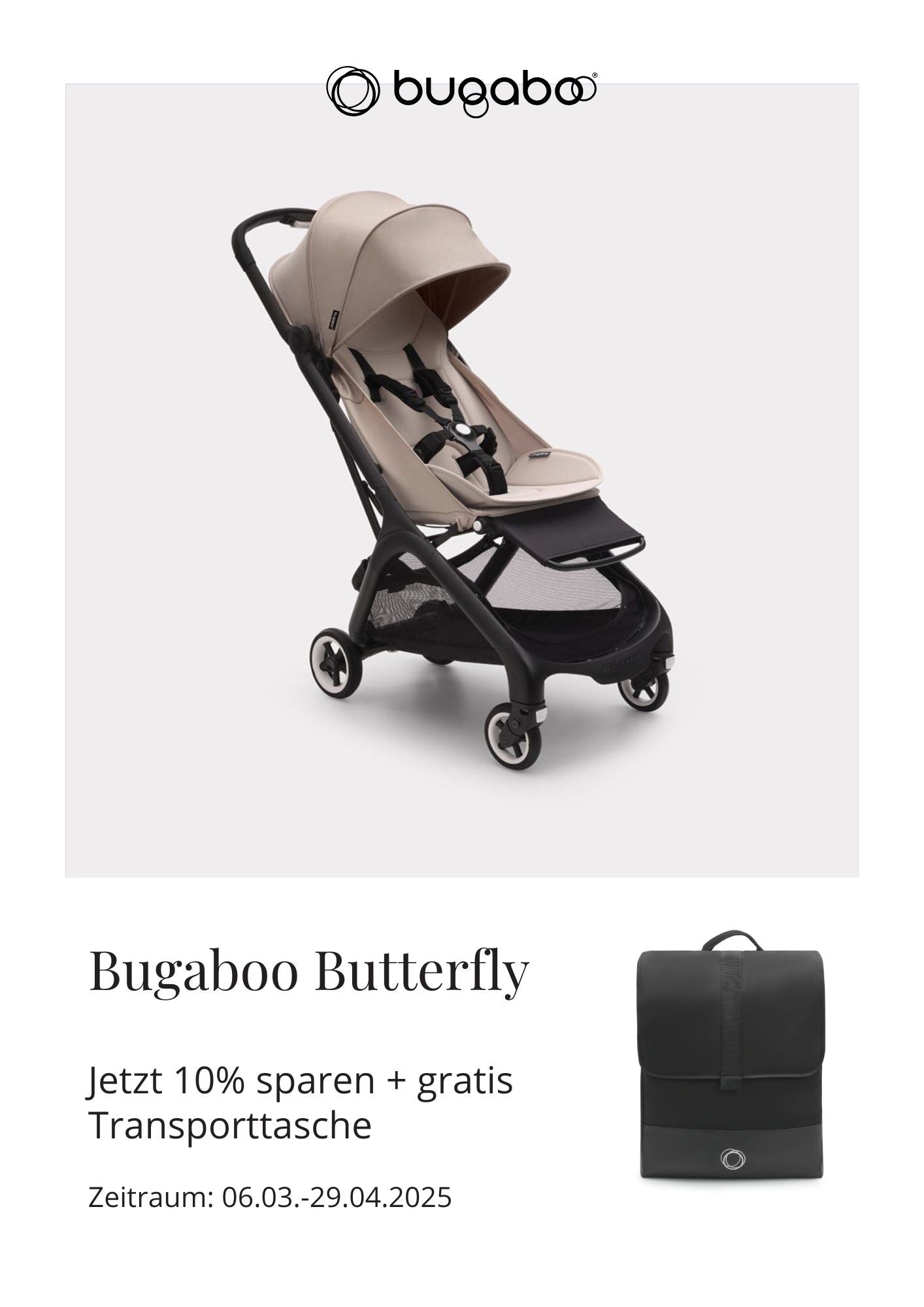 Butterfly Buggy Black / Dark Cherry