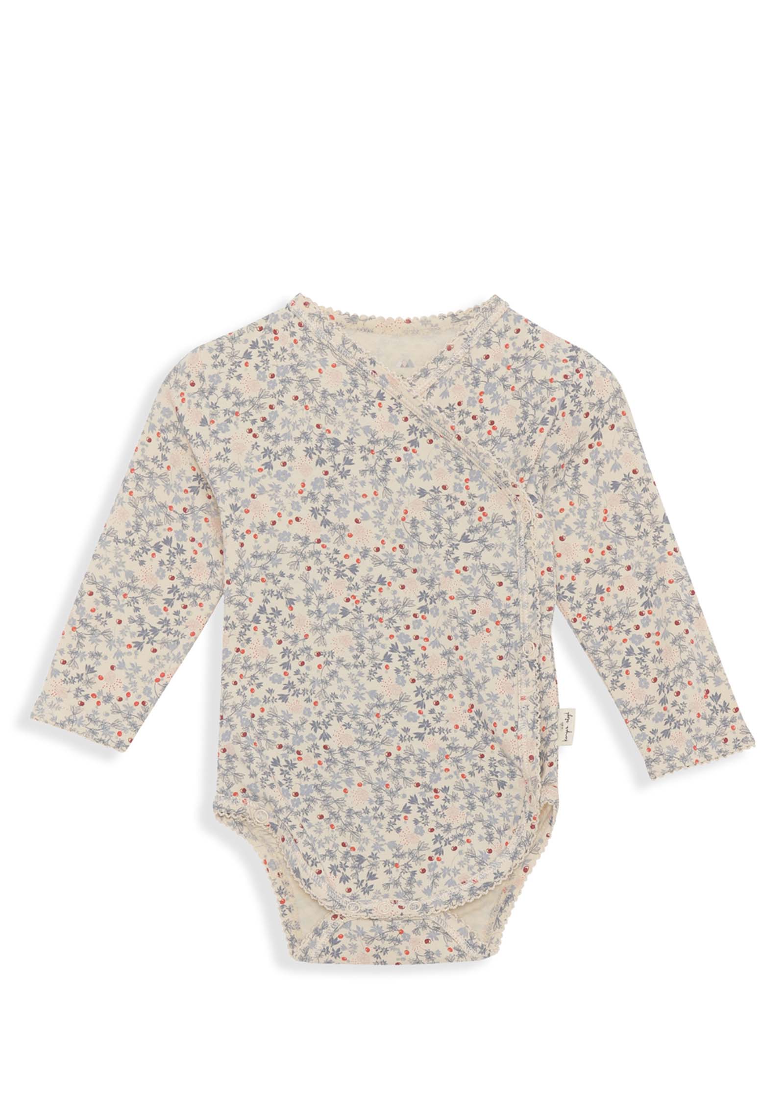 Konges Sløjd Basic Body für Neugeborene Rose Hip Blue