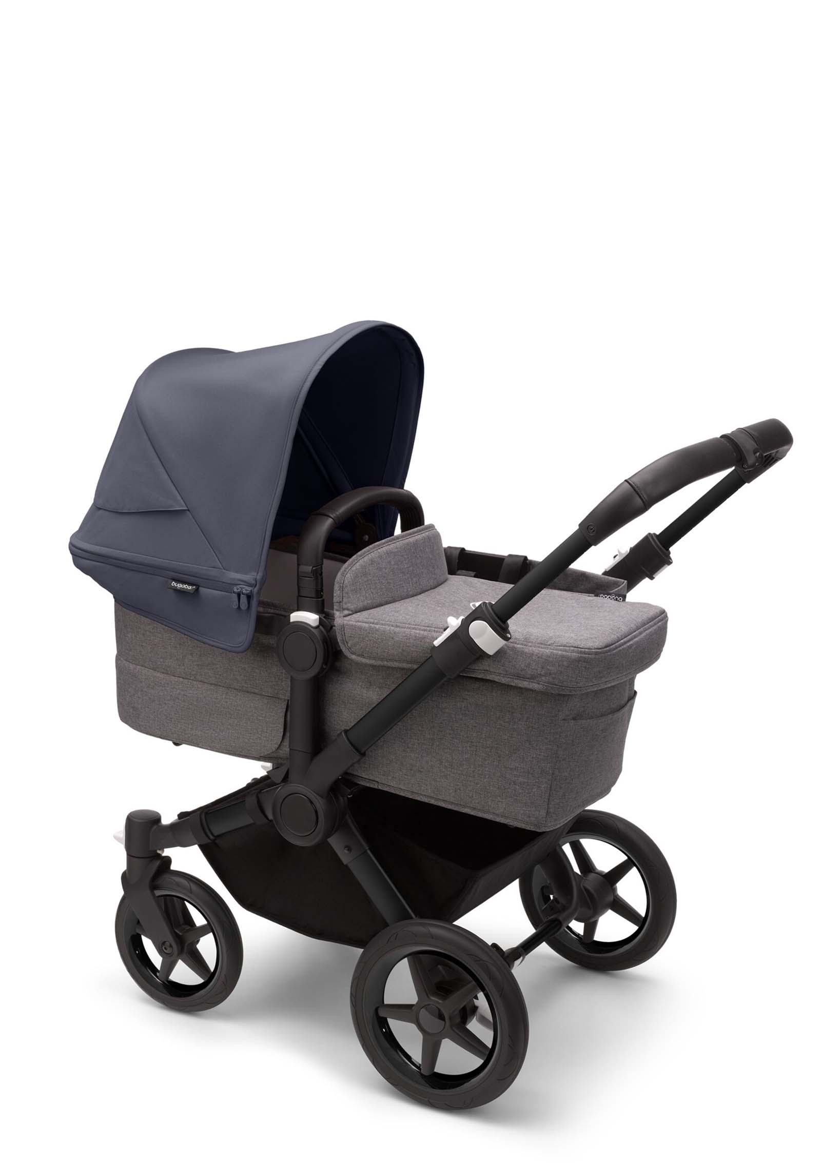 bugaboo Donkey 5 Mono 'styled by you' Schwarz-grau meliert-Sturmblau