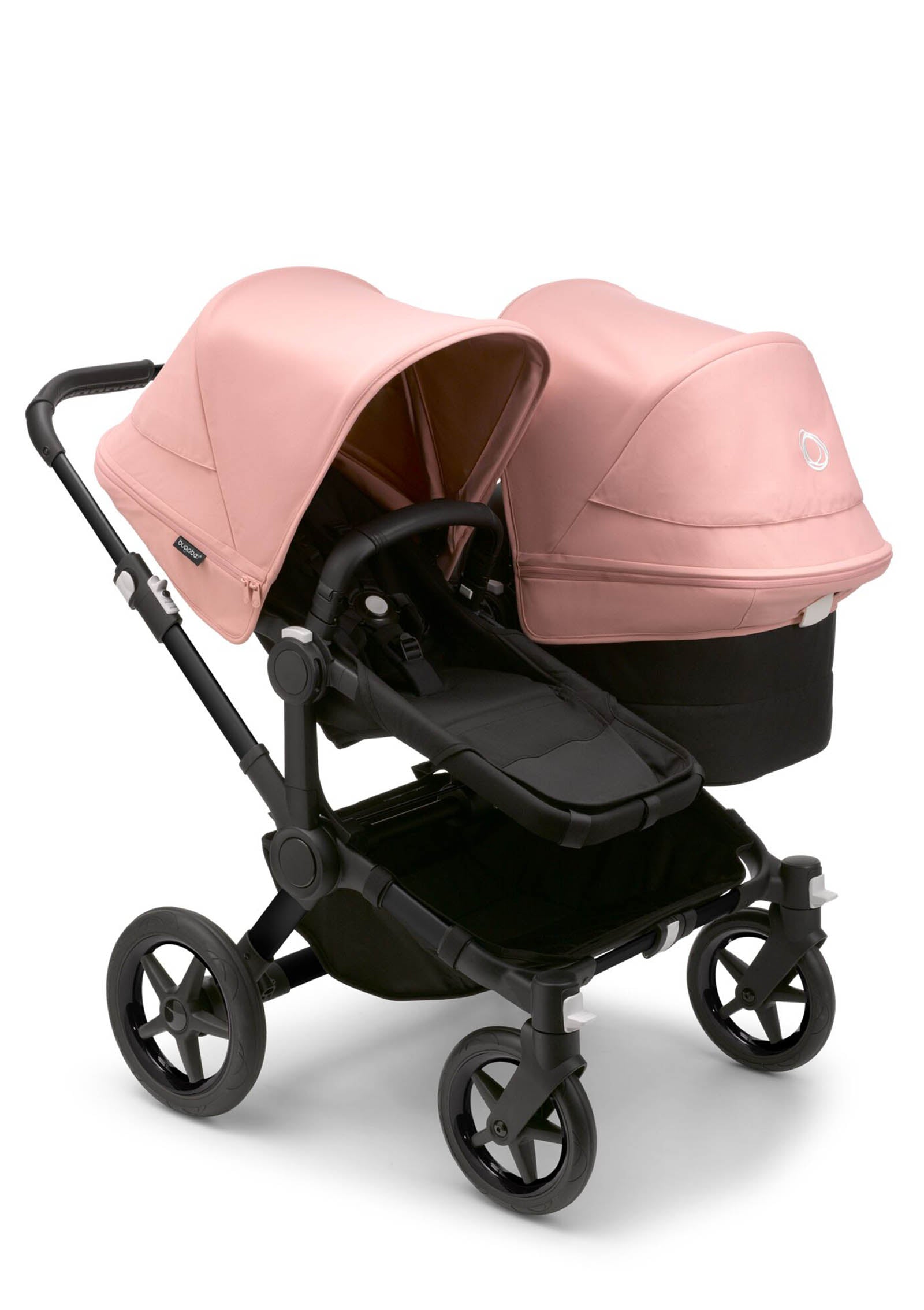 bugaboo Donkey 5 Duo 'Styled by you' Schwarz-Mitternachtsschwarz-Morgenrosa