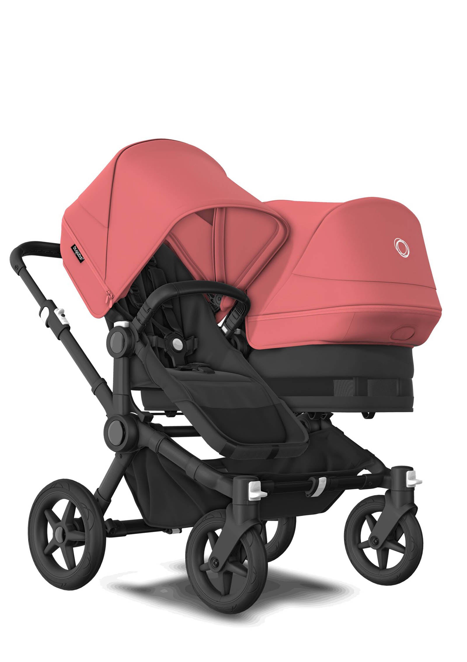 bugaboo Donkey 5 Duo 'Styled by you' Schwarz-Mitternachtsschwarz-Morgenrot