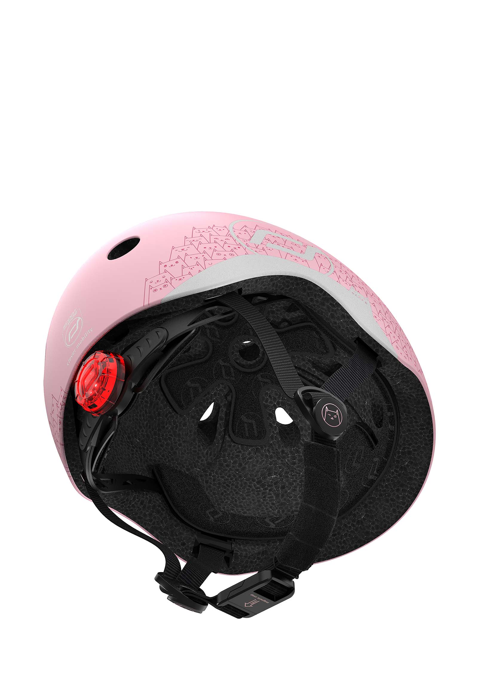 Scoot and Ride reflektierender Helm Rose