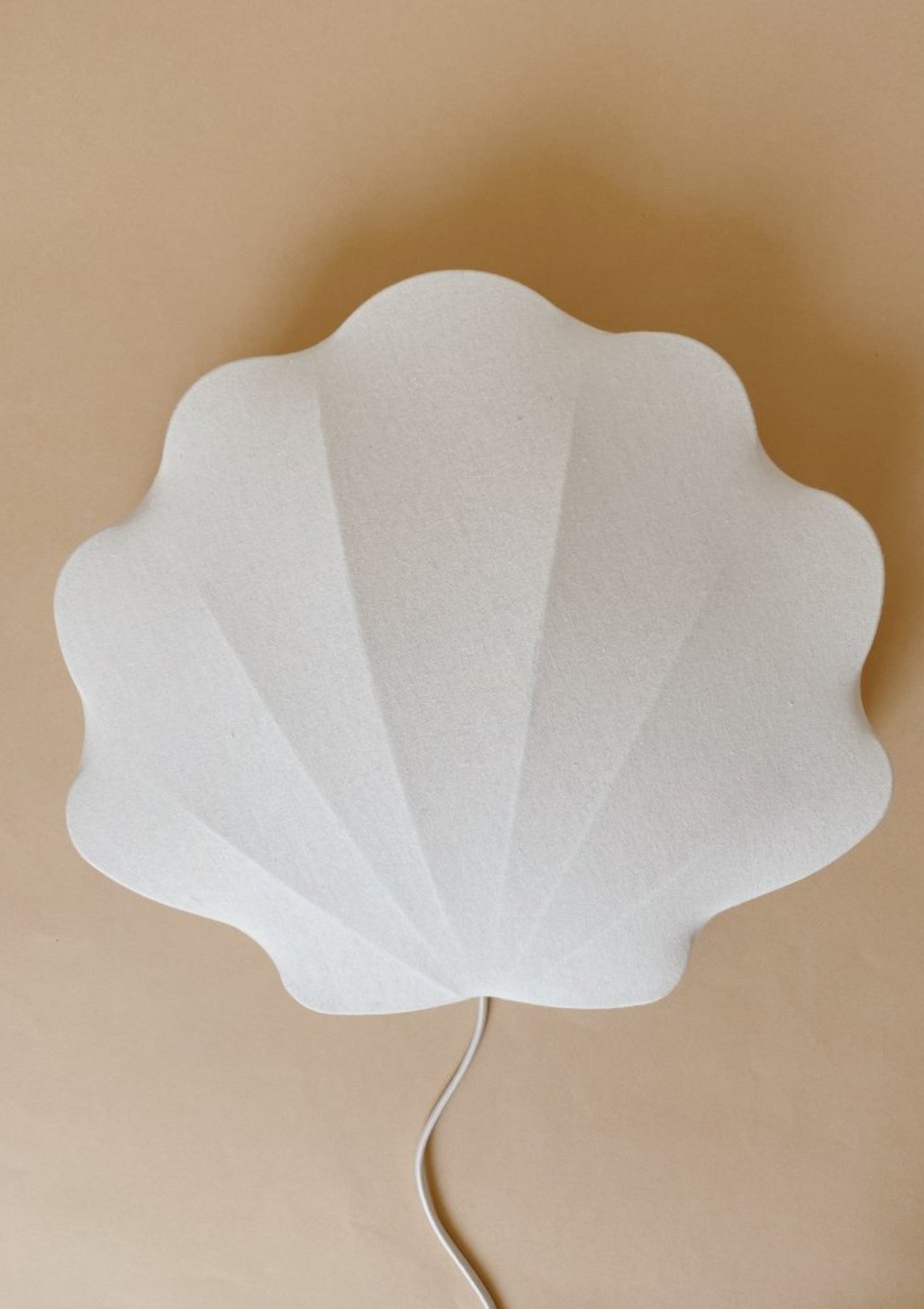 Clam Fabric Wandlampe Off White